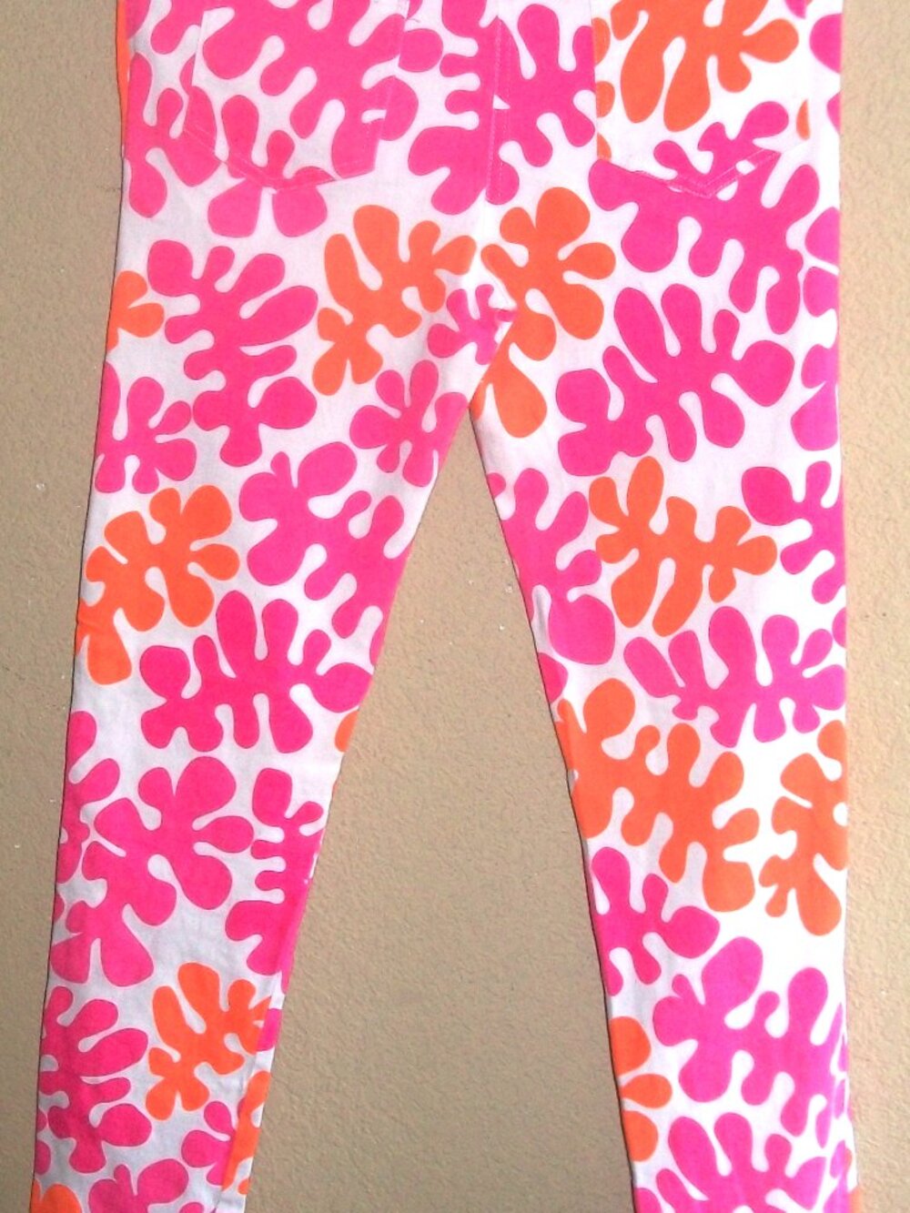 Gretchen Scott Cotton & Spandex Print Jeans